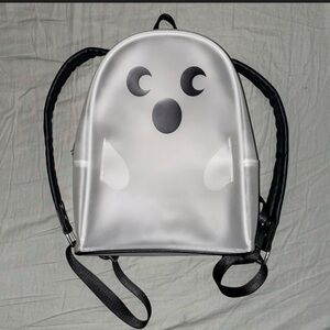 Mad Engine Halloween 2023 Clear Spooky Ghost Mini Backpack adjustable straps zip